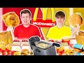 Brothers deep fry everything on the mcdonalds menu