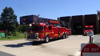 SSVFD Tower 740 & Ambulance 740 Responding