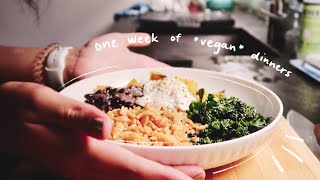 🌿 one week of vegan dinners 🌿 // 7 days of food !! (ep. 1)