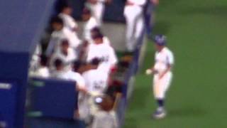 20121005 中日対広島 英智引退試合 第3打席 最終打席終了後