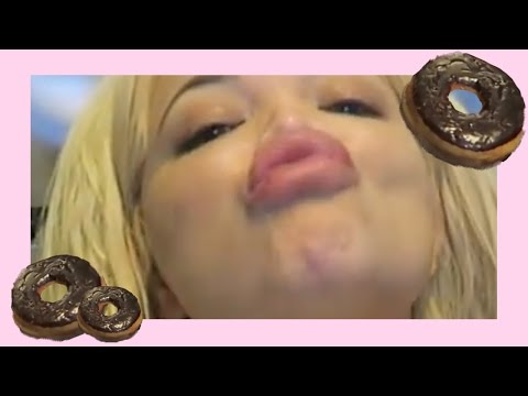 Trisha Paytas - eating chocolate donuts highlights