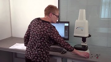 Accurate 2D measurement of small parts  Xpress FOV video measuring system