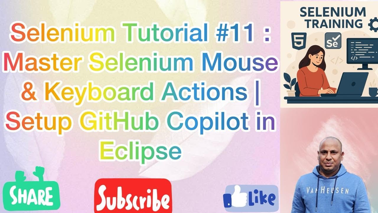 Selenium Tutorial #11 : Master Selenium Actions Class + GitHub Copilot ...