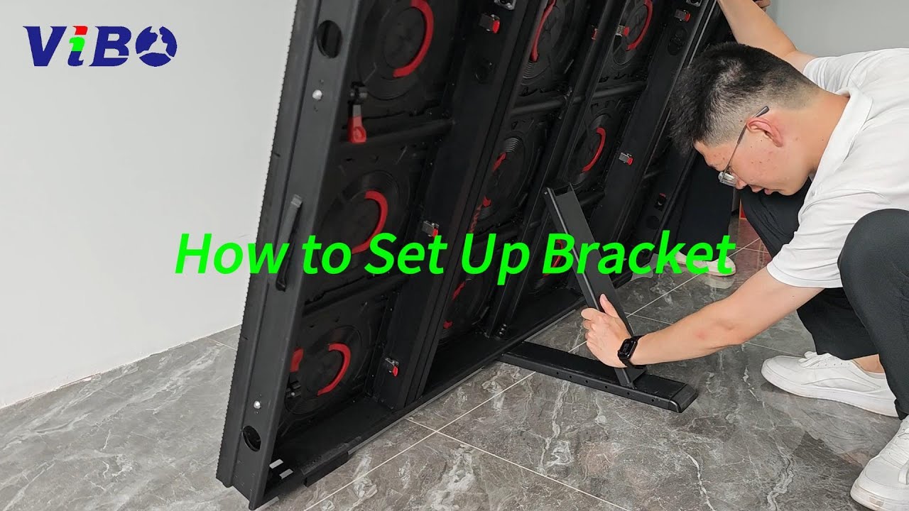 How to Set Up the Adjustable Bracket of an LED Perimeter Screen?