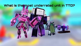 What is the most underrated unit in TTD?[Toilet Tower Defense] [Roblox]