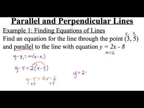1.1.3 Parallel and Perpendicular Lines