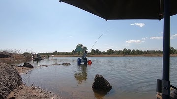 Câu Đài Thiên Nhiên / Hồ Sông Ray Giật Cá Bay Cháy Lóng Nách