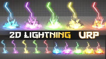 Stylized Lightning VFX URP 2D - CartoonVFX9X -Unity Particle Effect