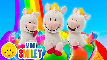Unicorn Eggs Treasure Hunt Song +More 3D Songs For Kids by @MiniSmileyWorld