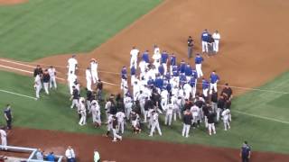 Benches Clear During Dodgers vs Giants Game(9/19/16)