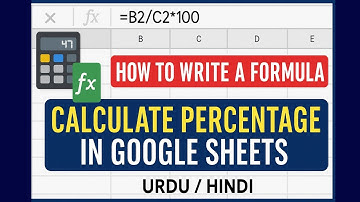 How to Write a Formula in Google Sheets? | Calculate Percentage in Google Spreadsheet with Example