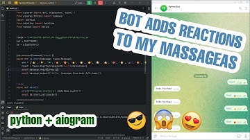 Creating an  AutoREACTION Telegram BOT with Aiogram 3 in PYTHON