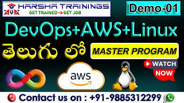 DevOps + AWS + Linux Master Program in తెలుగులో | DevOps Tutorial for Beginners | DevOps Demo 01
