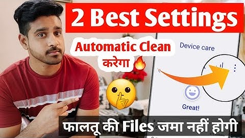 Best 2 Setting for mobile performance | Auto delete unnecessary data | Auto optimisation Android