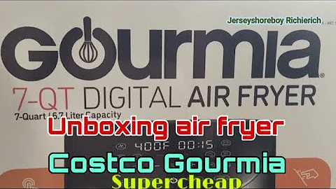 Richierich- unboxing Costco Gourmia Digital 6 qt air-fryer super cheap #unboxing #costco #usa