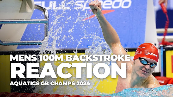 Ollie Morgan breaks the 100m Back British Record!