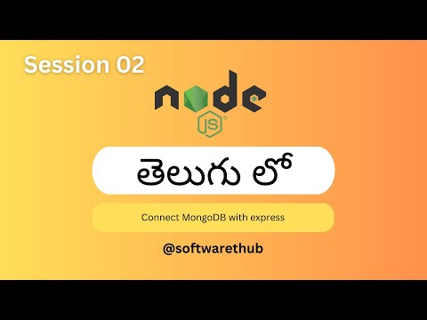 Node.js Tutorial for Beginners In Telugu |  Connect MongoDB with express | Token Authentication