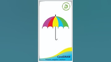 ⛱️How To Make Umbrella Design In CorelDRAW☔️#umbrella #design #coreldraw #viral #tranding#social#new