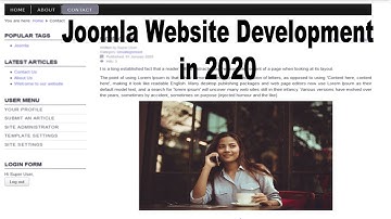 Making Website in Joomla 3.9.14
