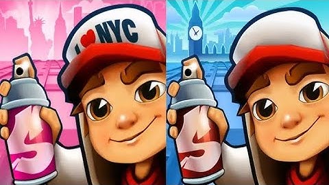 Subway Surfers New York Thanksgiving + Marathon London | Double Map Combo Run!