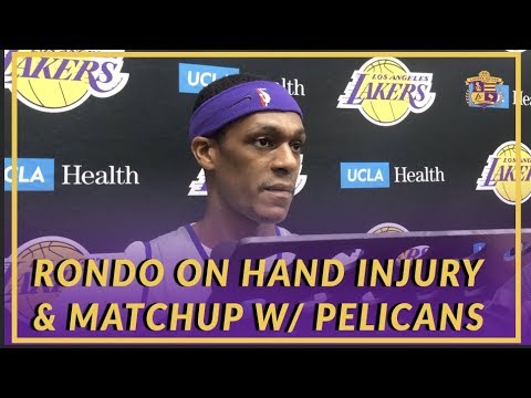 Lakers Interview:  Rondo on Hand Injury, South Bay Stint, & Matchup With Former Team, The Pelicans