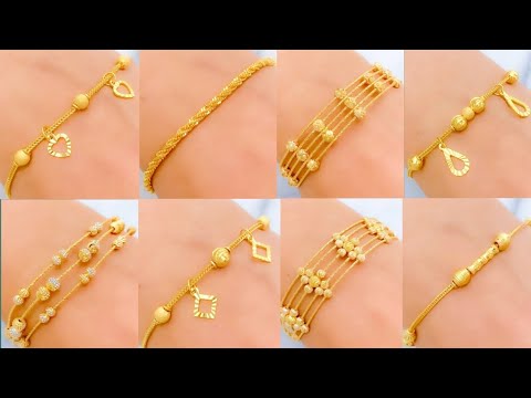 Buy Simple Light Weight 1 Gram Gold Bracelet for Ladies