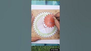 Amazing Spirograph Scale Design | Very Satisfying and Relaxing Art Asmr #shorts #art #asmr