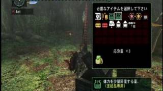 WiiモンハンG　リオレウス討伐　プレイ動画