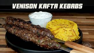 Venison Kafta Kebabs - Lebanese Deer Meat Recipe with Yogurt Sauce