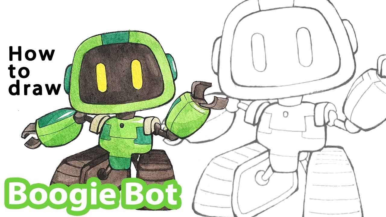 Como DESENHAR o BOOGIE BOT do Poppy Playtime - Como DIBUJAR a BOOGIE BOT de Poppy  Playtime 