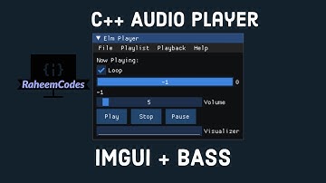 I Made An Audio Player in C++ (with ImGUI & BASS)