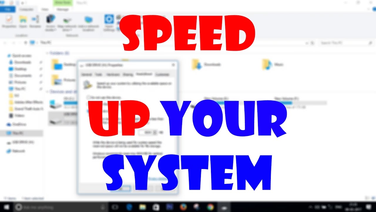 Boost Pc Performance Using Usb How To Speed Up Your System Using a USB Drive - Ready Boost Tutorial ...