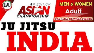 8TH ASIAN JU JITSU CHAMPIONSHIP 2024 | 1ST DAY ALL NE WAZA FIGHTS | MAN & WOMEN | JU JITSU INDIA