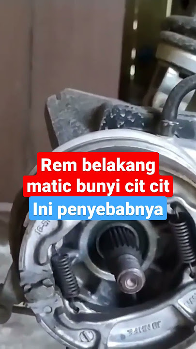 How to fix a squeaking sound on an automatic rear brake