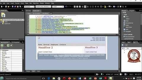 Website Design: Using Expression Web Step by step practical attempt by Okolong Sam - ITAU Elearning