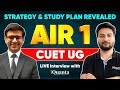 CUET Topper Interview | CUET AIR 1 SRCC | CUET 2025
