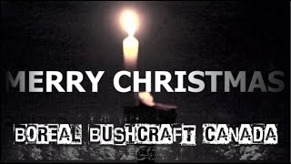 Merry Christmas and a candle on a stick tip