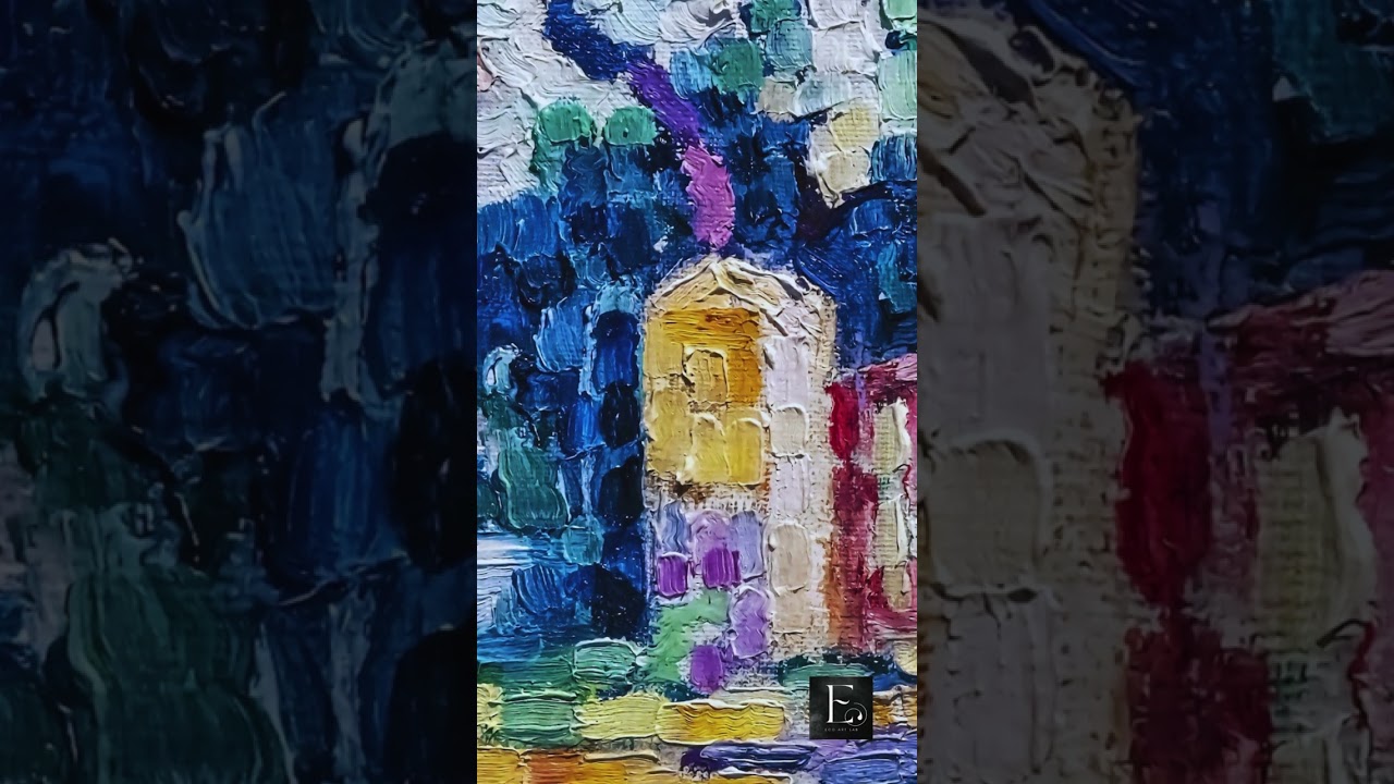 Signac painted with confetti