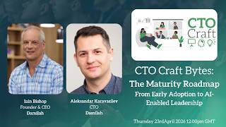 CTO Craft Bytes: The Maturity Roadmap. Ft Iain Bishop & Aleksandar Karavasilev of Damilah Technology