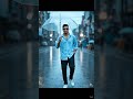 Create a DSLR blue . light sky-blue shirtCreate a DSLR blue city   100% match reference photo