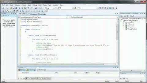How to Create a Multi Threading Application  C# C Sharp Visual Studio 2010