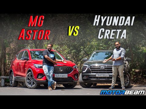 MG Astor vs Hyundai Creta Comparison Review - Let's Clear Some Confusion | MotorBeam