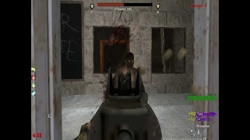 MJB playing some W@W Nazi Zombies Custom map HQ W/Realism 2.2 Part 1 of 2