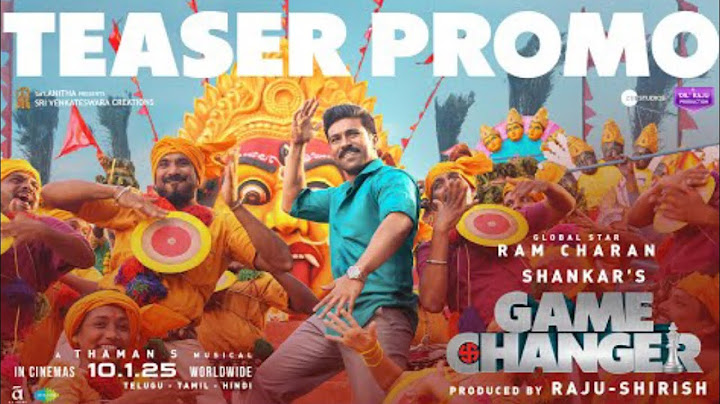 Game Changer Teaser Promo - Ram Charan | Shankar | Raju, Shirish | Kiara | Thaman S