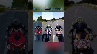 #ride3 vs #ride4 vs #ride5 #superbikes #motorcyclegames #bikes #ride3 vs #ride4 vs #ride5 #superbikes #motorcyclegames #bikes