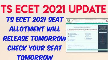 TSECET 2021 SEAT ALLOTMENT RESULTS DECLARED BY TOMORROW..!