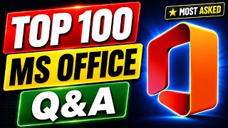 🔥 Top 100 MS Office Questions & Answers | KeyPoints Education 
