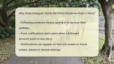 Why Does Instagram Notify Me When Someone Posts A Story? - Everyday-Networking