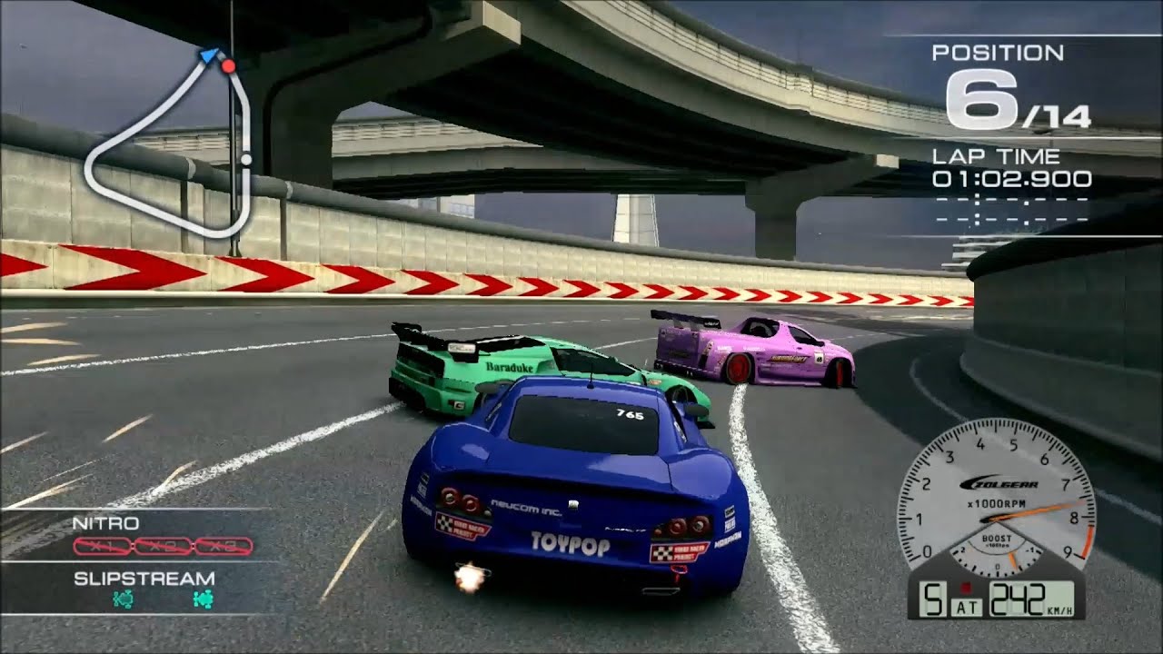 Ridge Racer 7 UFRA SINGLE EVENT FULL GRID 08 with Prophetie [Control ...