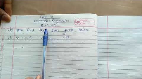 Find the sums given below. (i) 7 + 10½ + 14 + ...... + 84